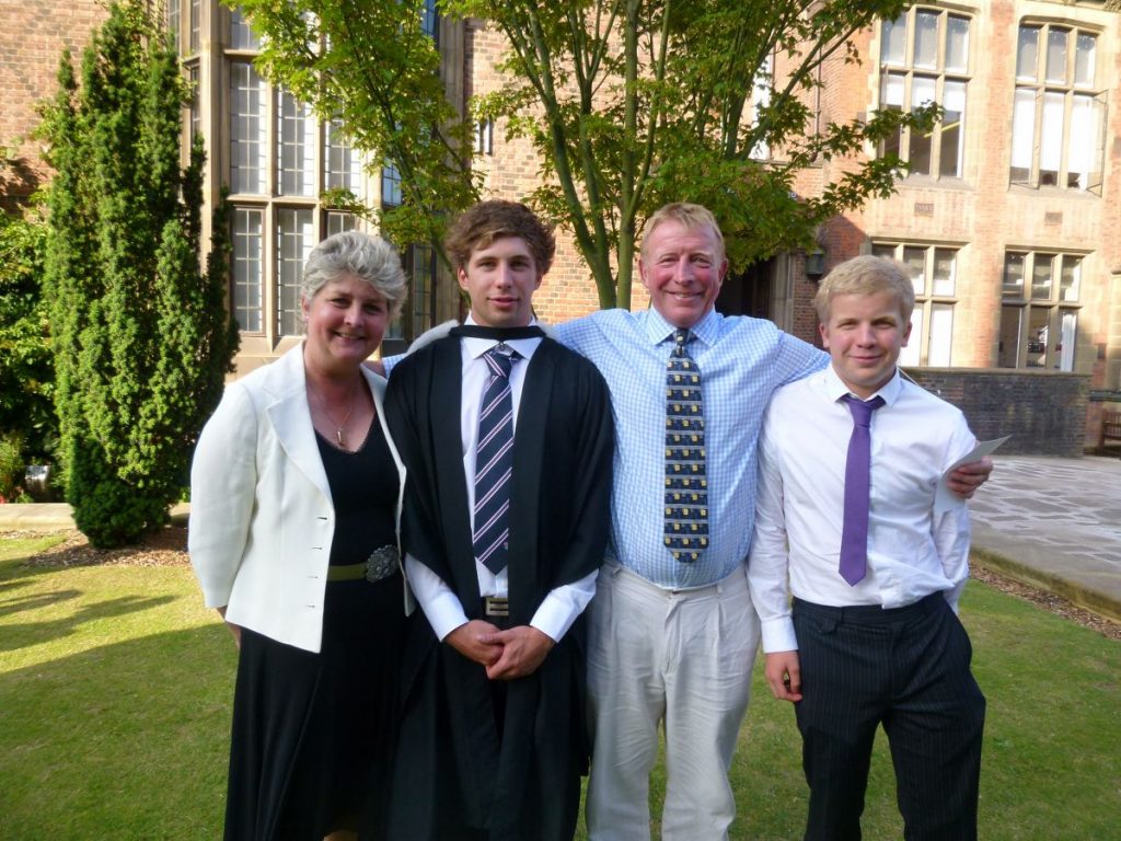 Nicki, Sam, Patrick & Rob at Sam's Graduation