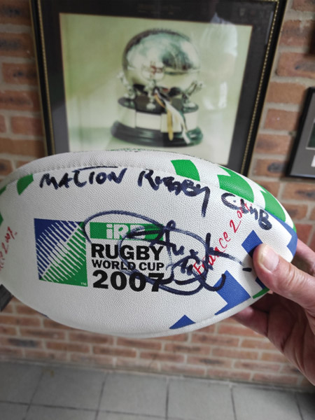 Johna Lomu ball kindly donated by Andy Everitt